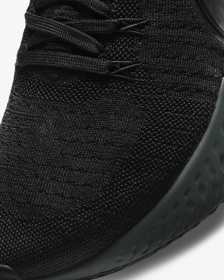 Nike React Infinity Run Flyknit 2 Black Iron Grey UK 6.5 EUR 40.5 CT2357 003 - Image 4 of 4