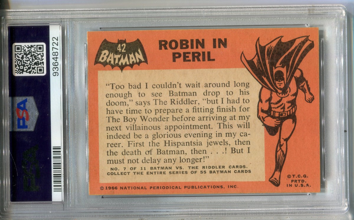 1966 Batman #42 Robin in Peril PSA 8 NM-MT Robin & The Riddler | eBay