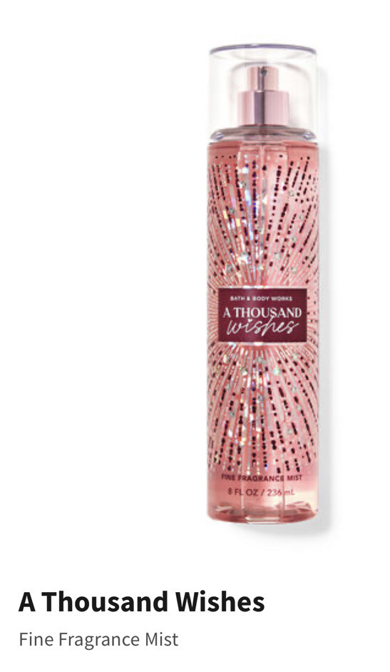 BATH & BODY WORKS A THOUSAND WISHES FINE FRAGRANCE MIST Only 1 Pc