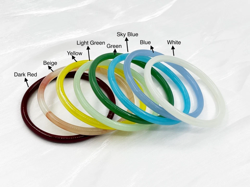 Brazalete Brazalete 6mm Color Ágata Accesorios Joyería Foto 3 de 4