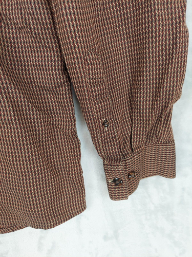 Horny Toad Shirt Mens Large Long Sleeve Twisted Stripes Casual Button Up Pocket - Picture 2 of 5