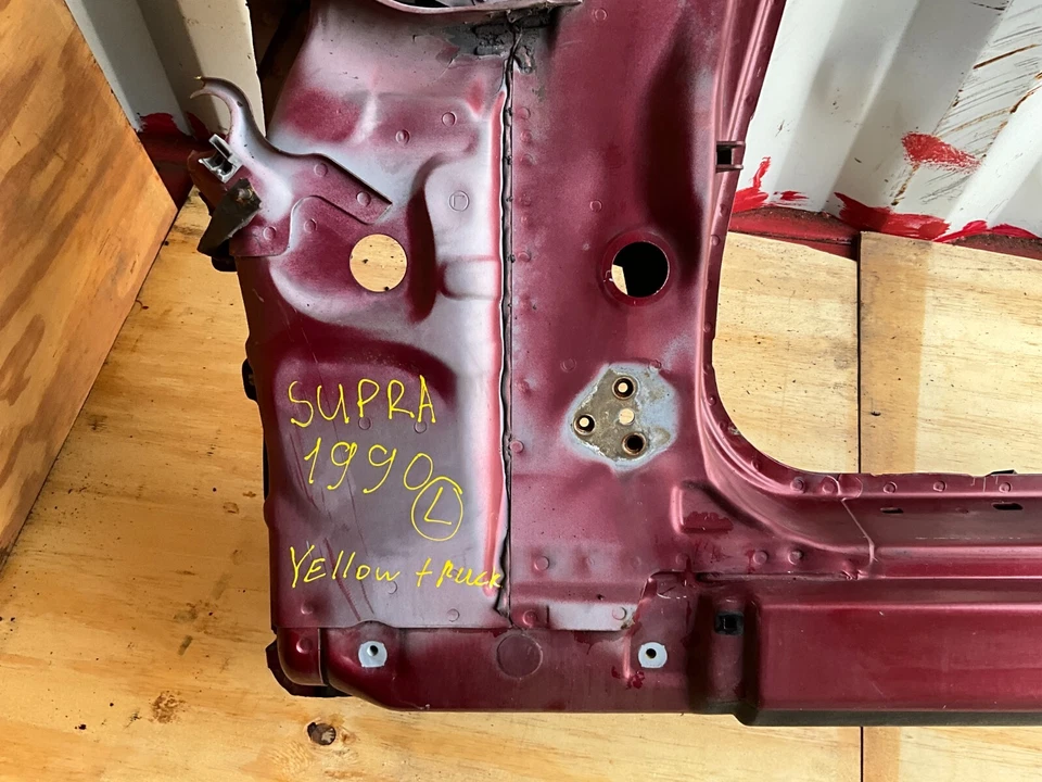 VERMELHO 1989-1992 TOYOTA SUPRA LADO INFERIOR ESQUERDO DO PAINEL DO CORPO CORTADO FABRICANTE DE EQUIPAMENTO ORIGINAL - Imagem 3 de 4