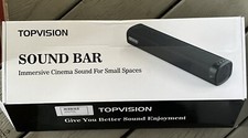 TOPVISION SOUND BAR - For TV w/Subwoofer, Bluetooth 5.0, 3D Surround Speakers..