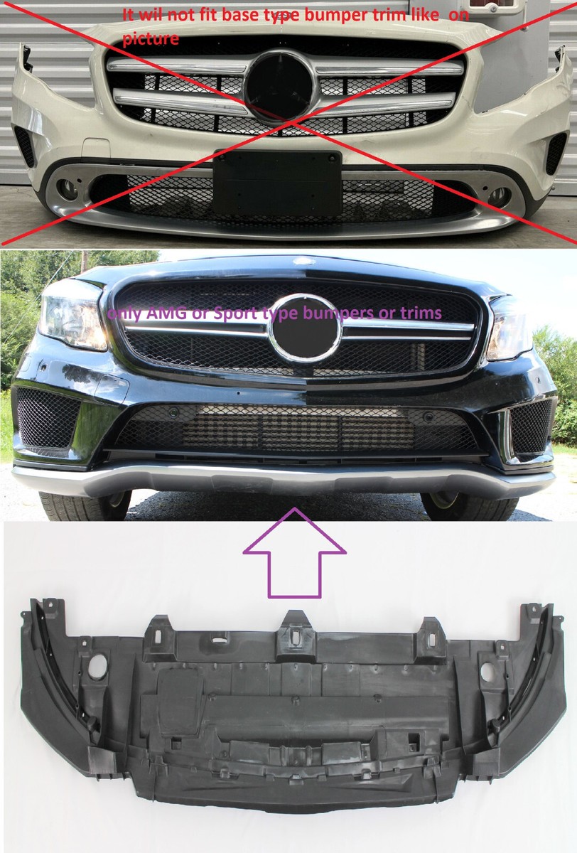 new front bumper lower splash shield fits 2015 -17 GLA 250 45 X156