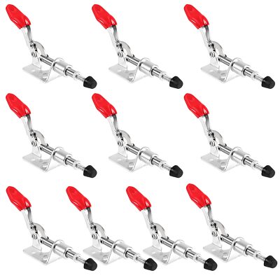 10 Pack Adjustable Push Pull Toggle Clamp Quick Release Vertical Clamp for We...