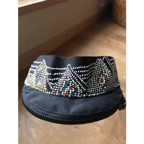 [Beautiful and rare] KAPITAL handwritten sun visor with storage zip F image 2