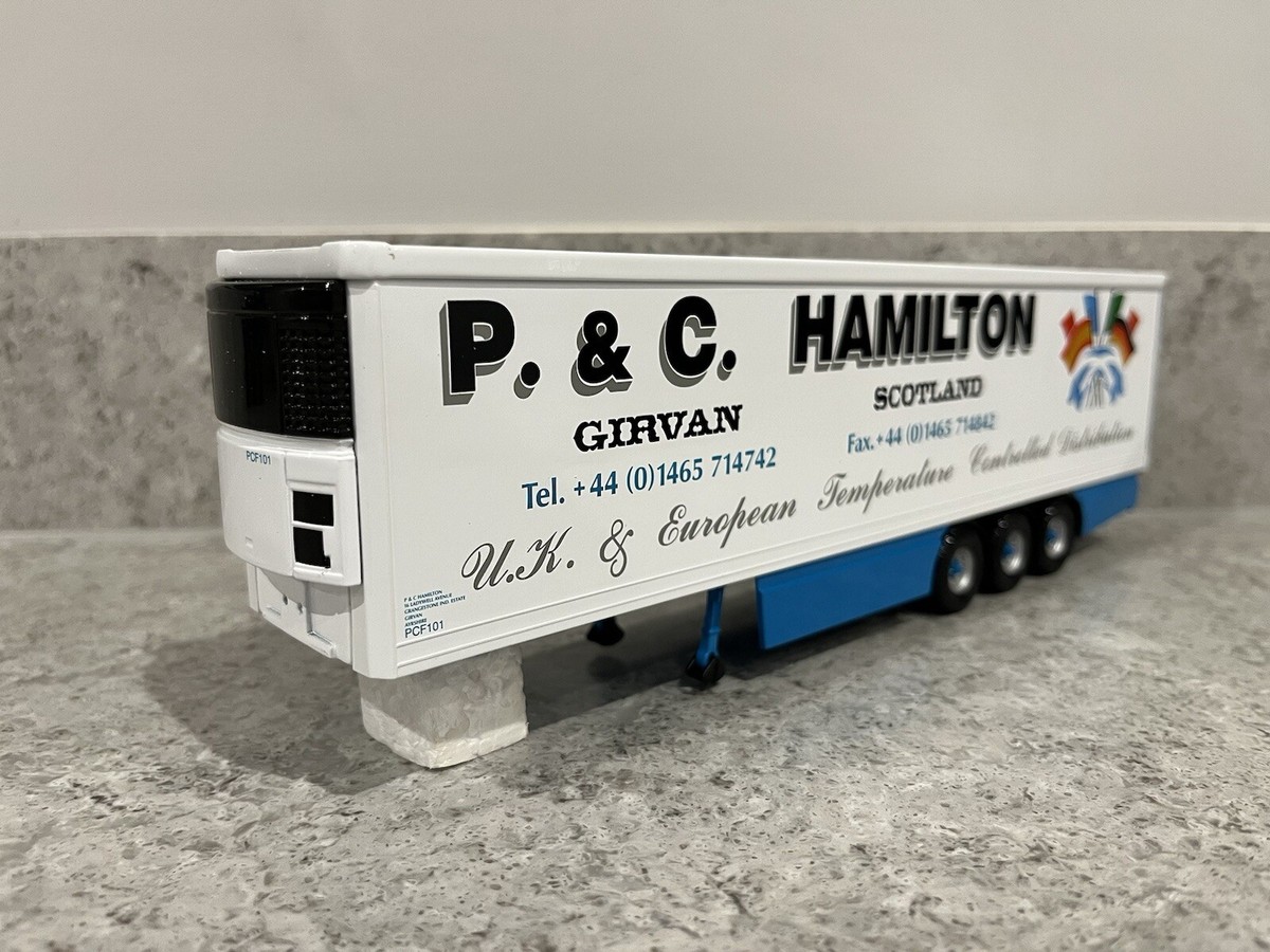 Corgi Tri-Axle Fridge Trailer P&C Hamilton CC12825 1:50