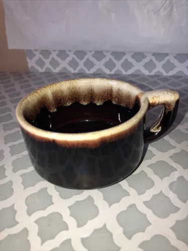 Vintage Pfaltzgraff Brown Drip Glaze Stoneware Cup