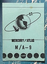 L. GORDON COOPER'S FLIGHT PROJECT MERCURY ATLAS M/A-9 FAITH 7 BADGE & HOLDER 