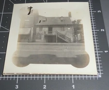 1910's Old Stone House GEORGETOWN Washington DC PAINTER SIGN Vintage PHOTO
