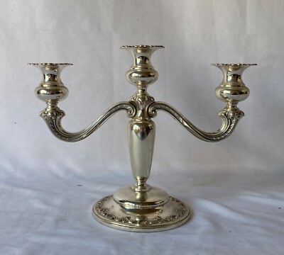 Kerzenleuchter Sterling 925er Silber Heidelberg Gayer Krauss 3 armig Antik