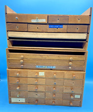 #SE4078#antica cassettiera orologiaio arredamento armadio Flume *RARA*confezione