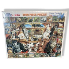 White Mountain The World Of Cats 1000 Large Piece Puzzle Made In USA New