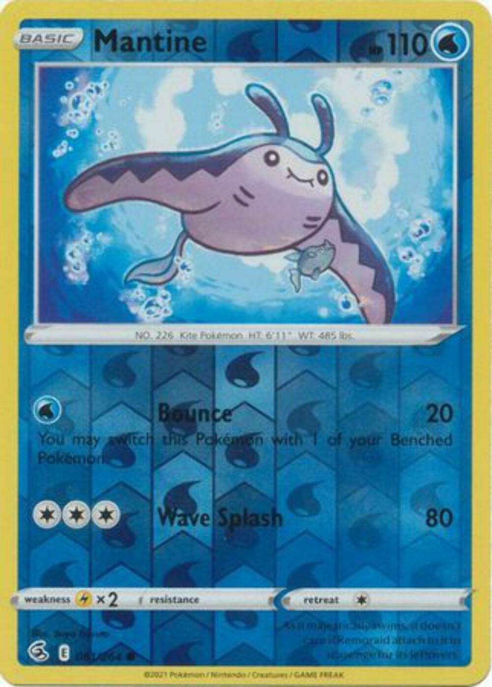 mantine pokemon card price E Clair's 051/141 VS 1st Edition Common M-NM Japa and put them into your hand Mantine Pokmon TCG Cards for