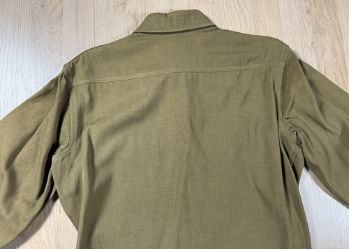 WW2 US Army M1937 Wool Service Long Sleeve Button Shirt Uniform Size 14 x 33 - Picture 10 of 16