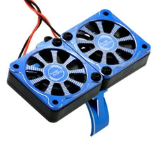 1/8 Aluminum 40mm Dual High Speed Cooling Fans Blue CASTLE CREATIONS 1650KV 1/6