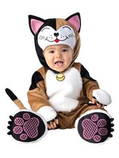 Infant Girls Boys Brown Kitty Cat Cutie Jumpsuit Halloween Costume