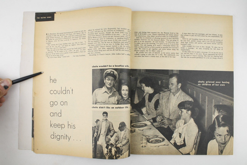 1955 Vol 1 No 1 Hollywood Diaries Magazine Actress Janet Leigh John Wayne - Picture 6 of 12