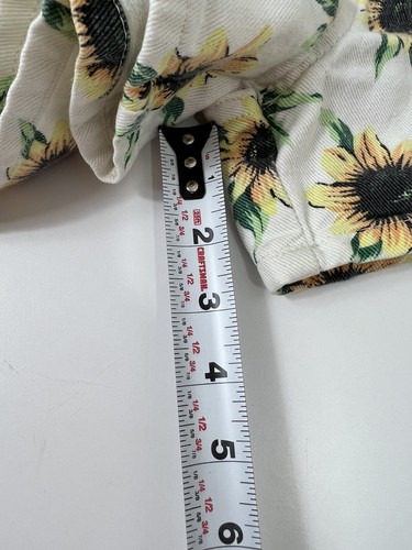 Vintage Limited Too Sunflower Jean Shorts Junior's Size 12 Made in USA - Picture 10 of 11