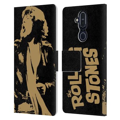 OFFICIAL THE ROLLING STONES MICK JAGGER LEATHER BOOK CASE FOR NOKIA PHONES