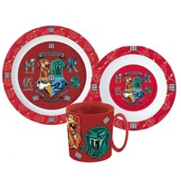 Harry Potter Hogwarts Kinder Geschirr-Set 3 Teilig Becher Teller SchüSsel
