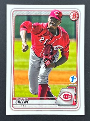HUNTER GREENE 2020 Bowman 1st Edition #BFE-47 Cincinnati Reds