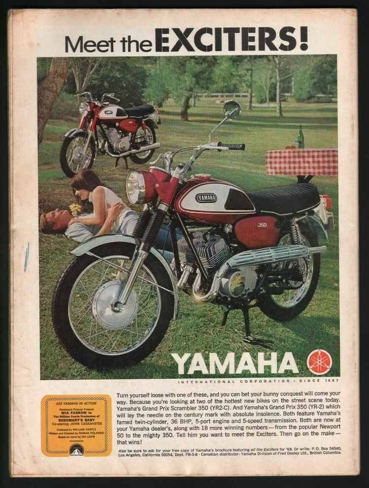1968 Summer Road Test's Yamaha Sport Cycle - Vintage Motorcycle Magazine - Image 3 of 3