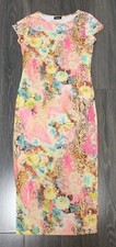 Floral Midi T-shirt Dress Size  S/M VGC
