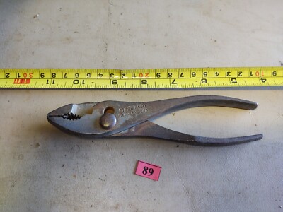 Vintage Cee Tee Co. 6 1/2'' Slip Joint Pliers Jamestown, NY USA Tool Crescent