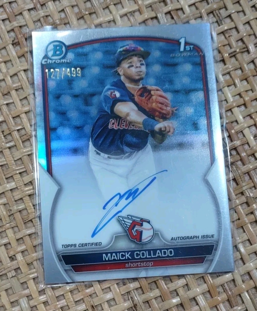 Maick Collado 2023 Bowman Chrome 1st Bowman Refractor Auto /499-Guardians