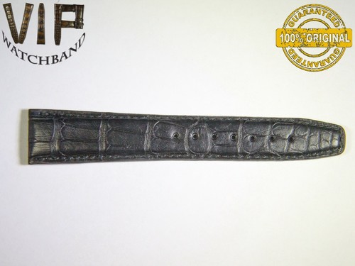 OEM Original IWC ONE LONG PART Armband 20mm Kroko Schwarz - Bild 1 von 2