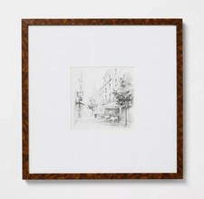 20"x20" Black and White Landscape Wall Art - Threshold designed w/ Studio McGee