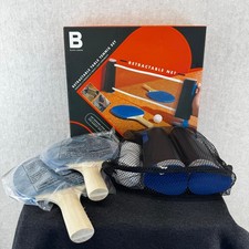 NEW Retractable Table Tennis Set Portable Net 2 Paddles 3 Balls Fizz
