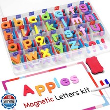 Gamenote Classroom Magnetic Alphabet Letters Kit 238 Pcs with Double - Side M