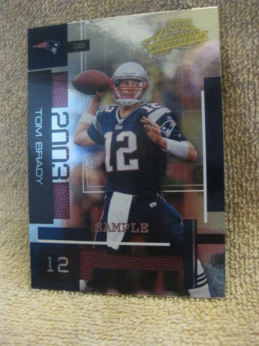 Tom Brady [Sample] #32 2003 Playoff Absolute Memorabilia card