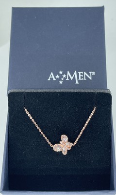 Amen Butterfly Bracelet Rose Silver