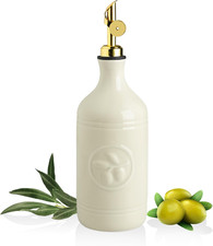 Sweejar 16 Oz Ceramic Olive Oil Dispenser Bottle, Oil Dispenser for Kitchen with