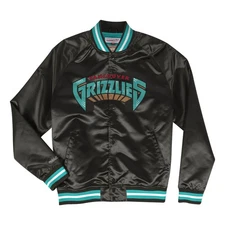 Mitchell & Ness NBA Vancouver Grizzlies Black Lightweight Satin Jacket