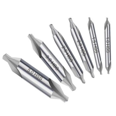 MARKENLOS 6 Stück Zentrierbohrer Metall Set 1-5mm Center Bohrer Kegelsenker Senker