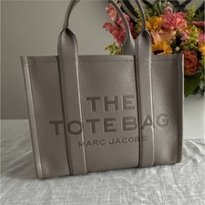 Medium Marc Jacobs Greige Pebbled Tote Bag Lo...