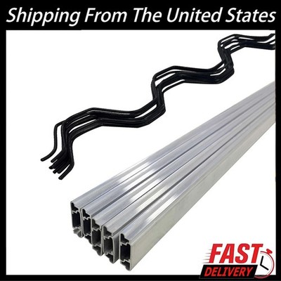 20 PCS 6.6 FT Wiggle Wire Lock Channel Greenhouse Spring Channel Aluminum Alloy