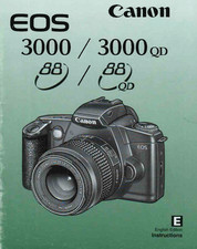 Canon EOS 3000 3000QD QD Digital Camera User Owner Instruction Manual