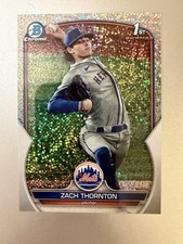 2023 Bowman Draft Zach Thornton 1st Sparkle Refractor #BDC-187 Mets Rookie