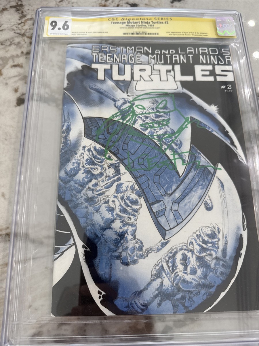 Teenage Mutant Ninja Turtles Comic# 2 CGC 9.6 SKETCH EASTMAN 1ST