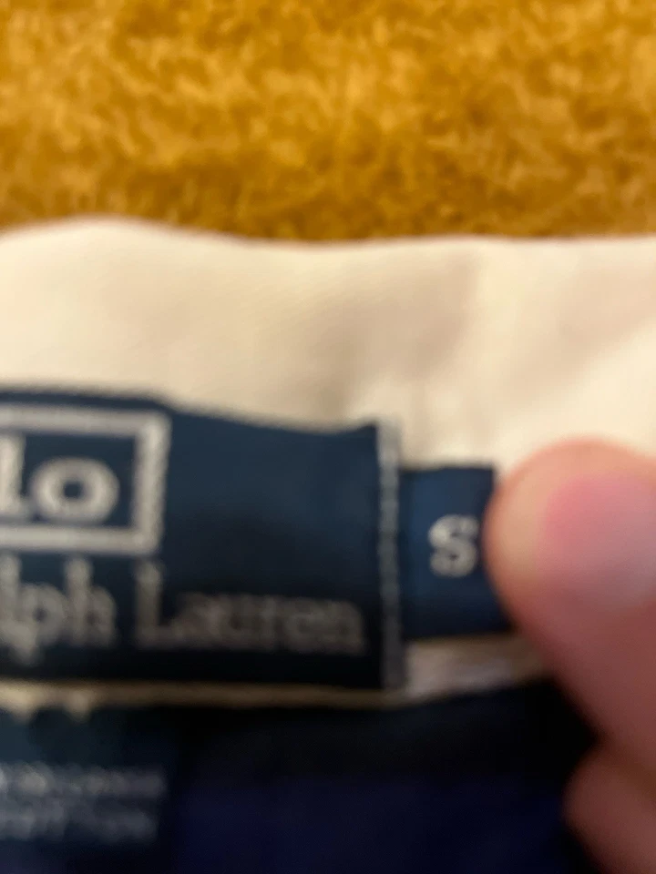 Camisa Polo Ralph Lauren Rugby Vintage Talla L Años 90 Negro Azul Rayas Rugby Polo Foto 3 de 4