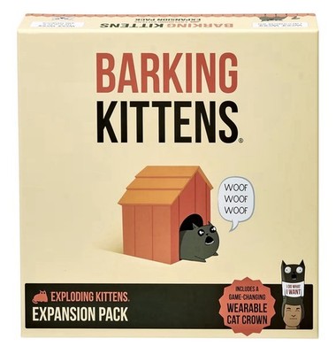 Barking Kittens: Exploding Kittens Expansion Pack. New in Box. Sealed. U1