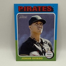Johan Oviedo 2024 Topps Heritage #104 Pittsburgh Pirates