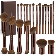 20 Pcs Makeup Brushes with Gift Box, Double-End Multi-functional Makeup Brush...