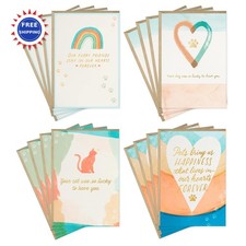 Pet Sympathy Cards Assortment Hearts and Rainbows 16 Envelopes Hallmark vehicle