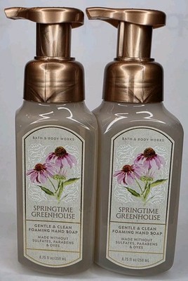 2 BATH & BODY WORKS SPRINGTIME GREENHOUSE GENTLE & CLEAN FOAMING HAND SOAP FL OZ